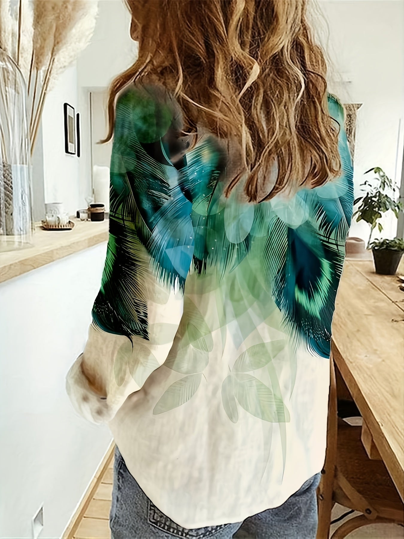 Vibrant Tie-Dye Print Long Sleeve Casual Shirt - Lightweight, Easy Dry, Polyester Blend, Button-Up Cardigan with Vibrant Design, Ideal for Daily Wear and Vacation, Vacation Essential | Casual Style | Glossy Texture